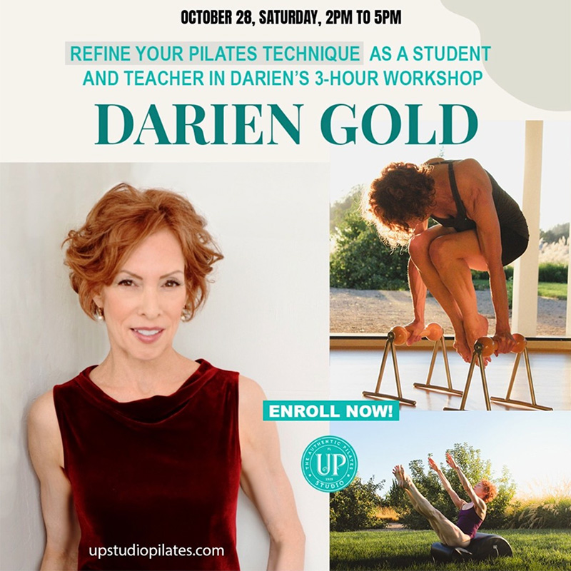 Darien Gold Live In-studio Pilates Workshop at the Up Studio, Florida – DARIEN GOLD – PILATES EXPERT