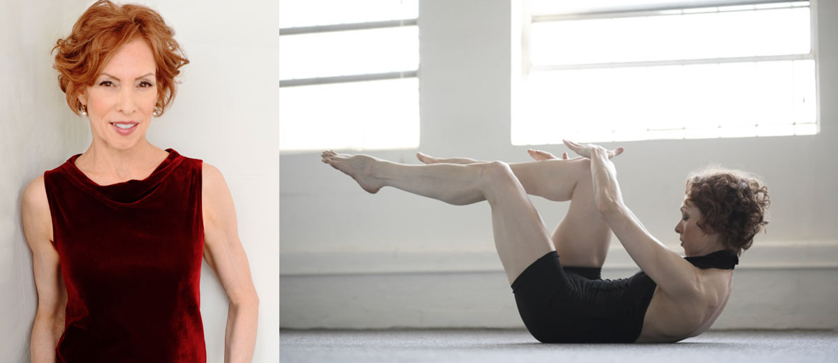 Darien Gold Portrait – Pilates Darien Mat Single Leg Stretch – DARIEN GOLD – PILATES EXPERT