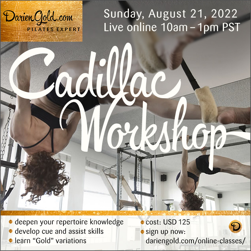 Pilates Cadillac Workshop Darien Stretching – DARIEN GOLD – PILATES EXPERT